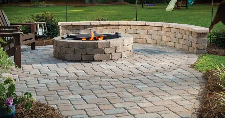 Create a stunning outdoor firepit area for the entire family to enjoy, Charlotte Lighting & Hardscapes