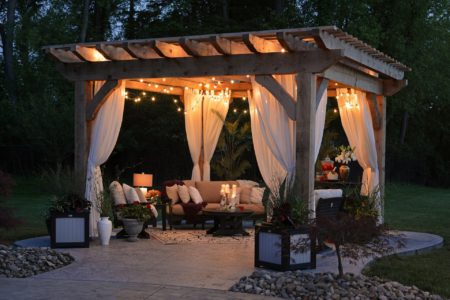 Landscape Lighting pergolas and lighting design